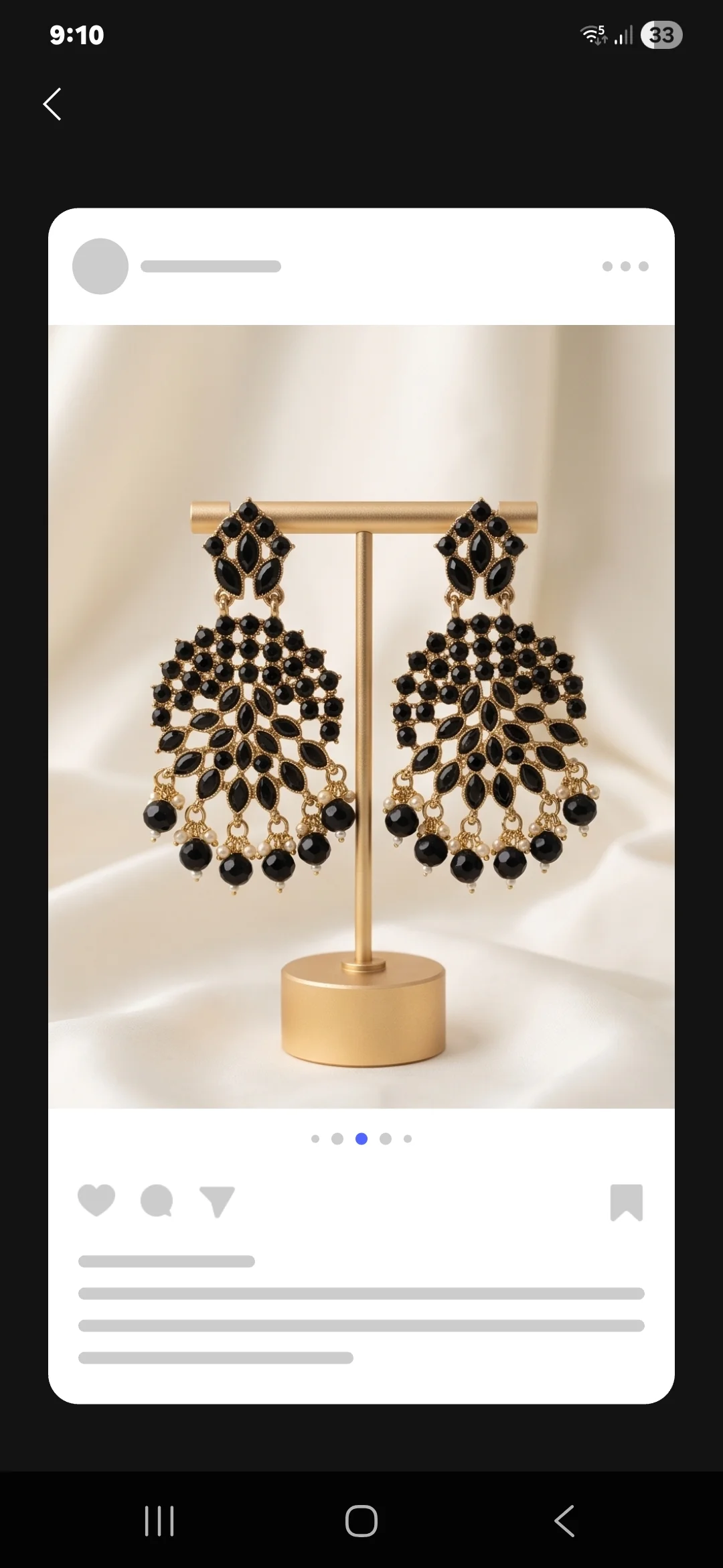 Earings With Stones. alternate view