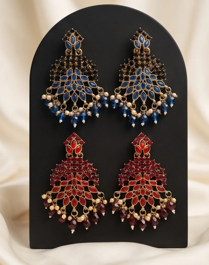Earings With Stones.