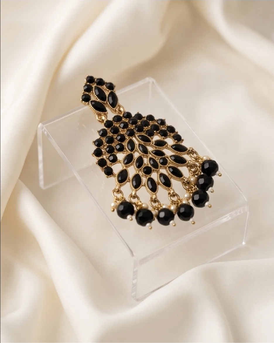 Earings With Stones. view 3