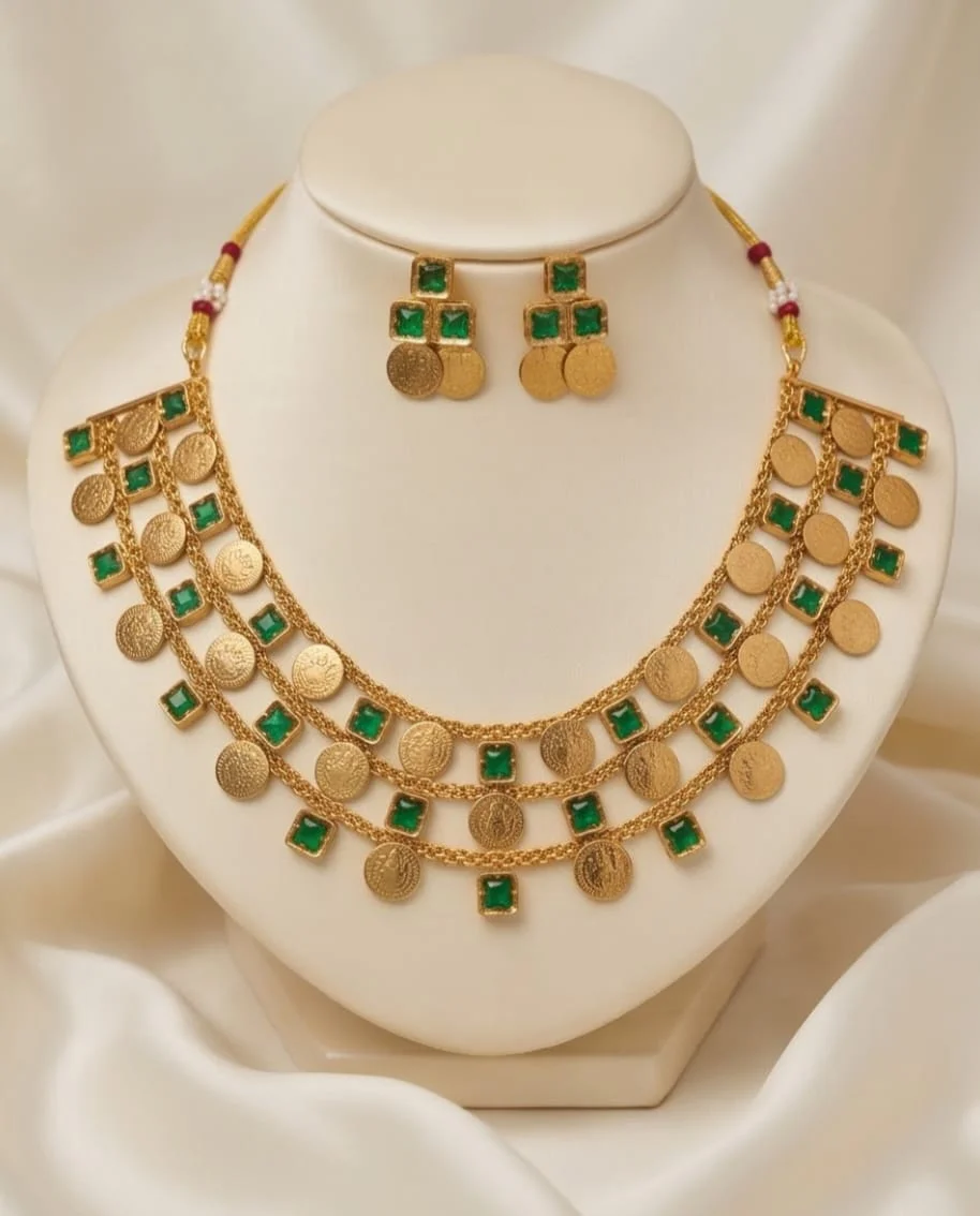 This Traditional Antique Gold Coin Necklace