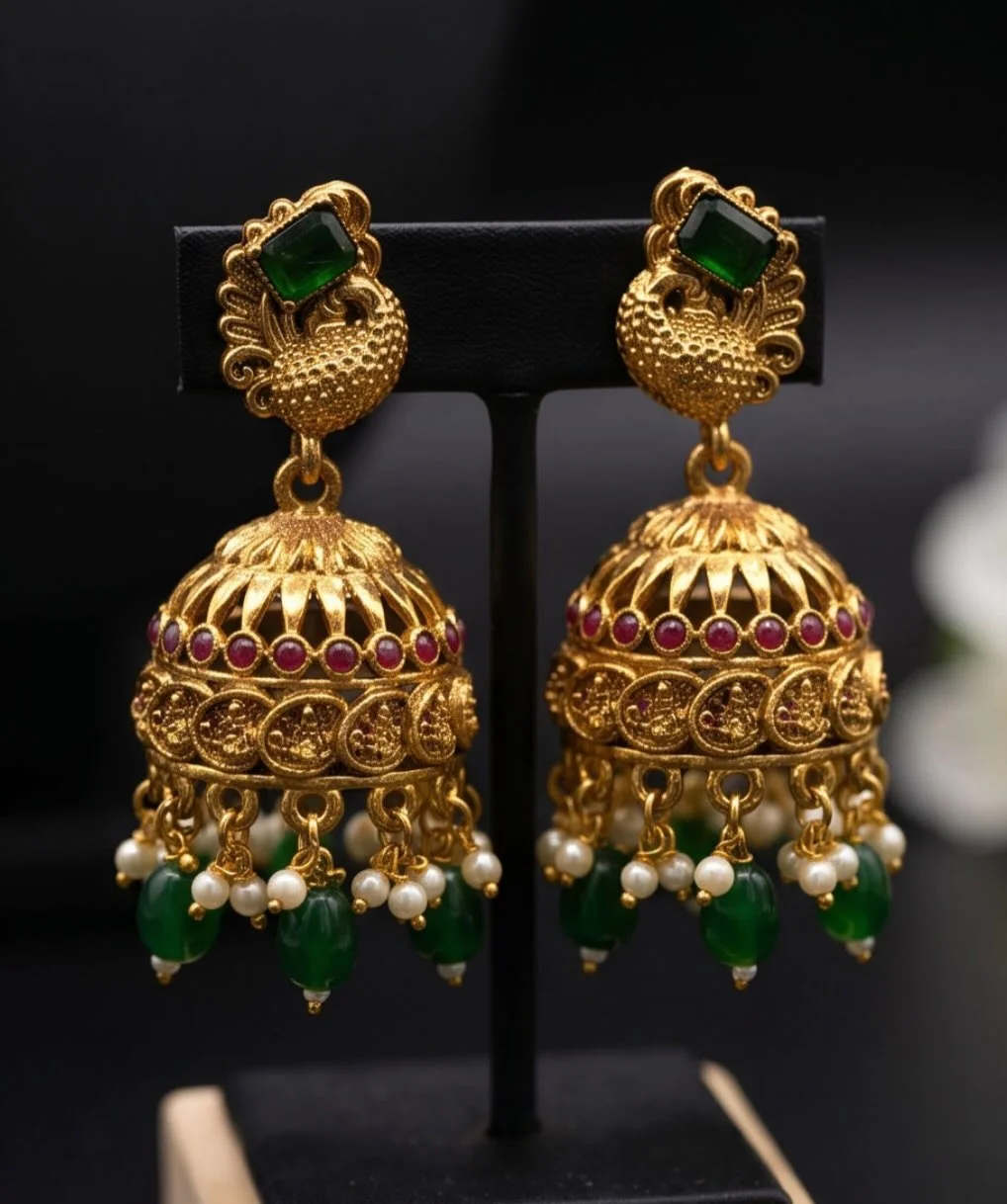 Antique Style Gold Finish Peacock view 3