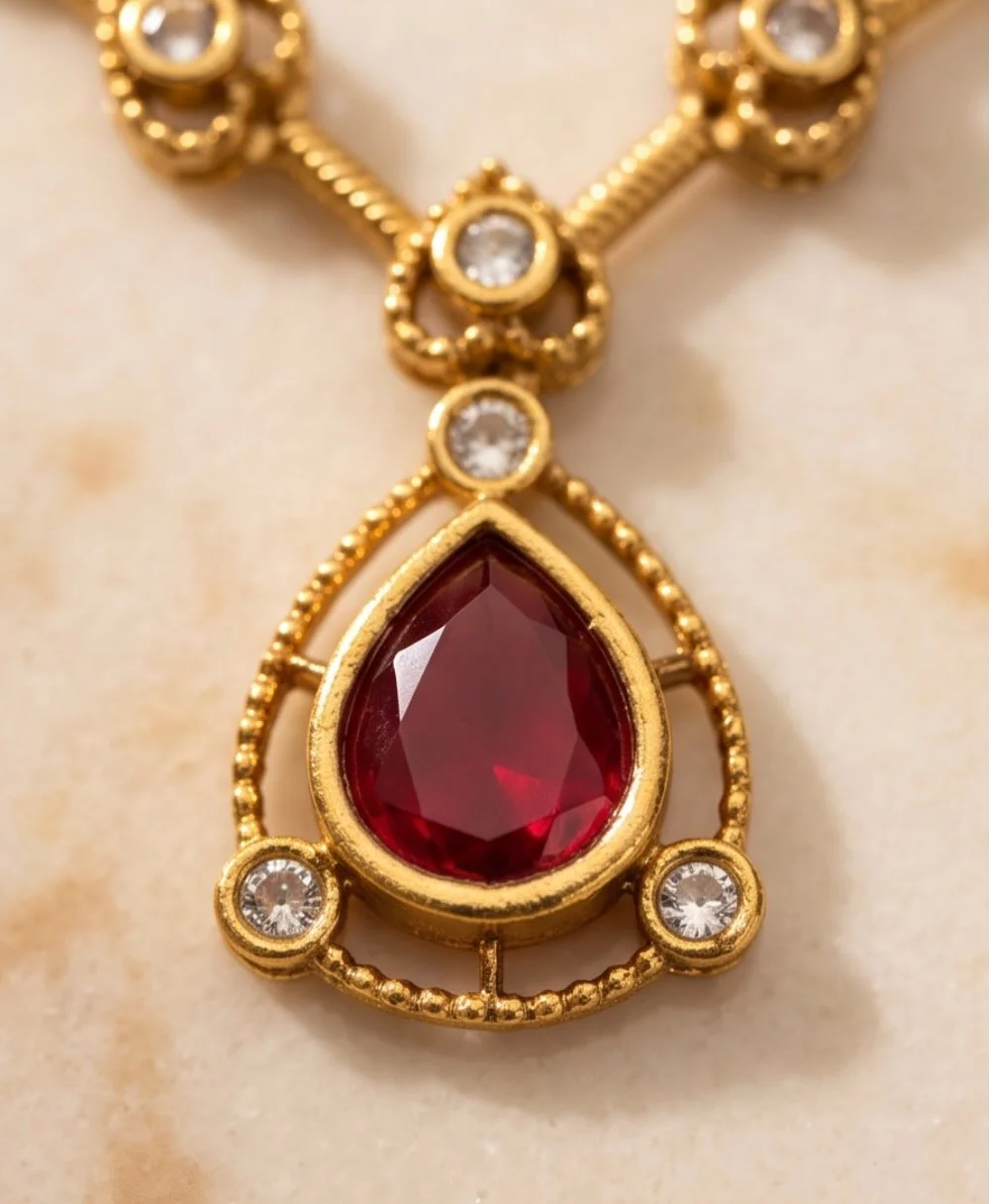 Rofarword Gold Plated Necklace Set alternate view