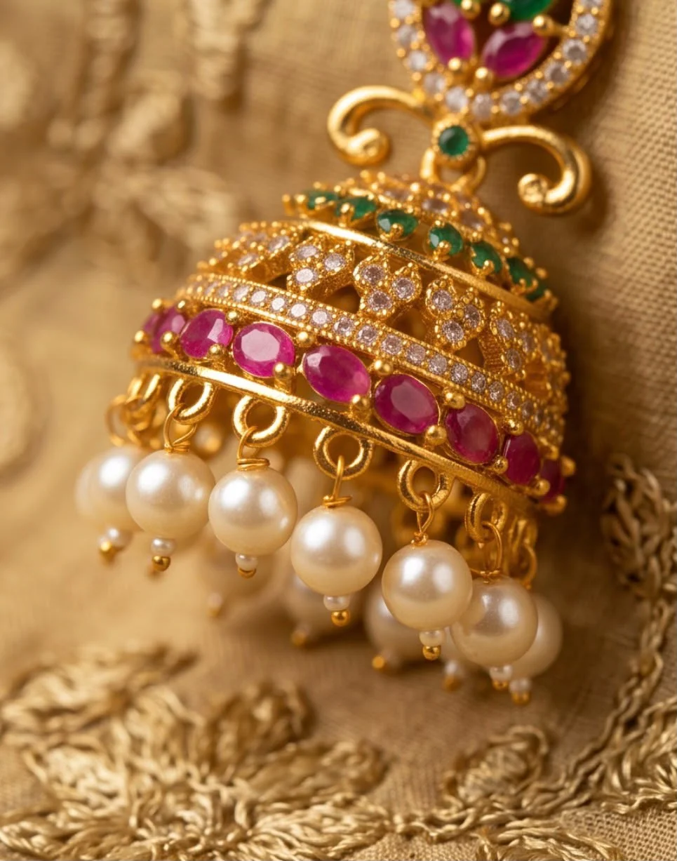 Earings Jhumuka view 3