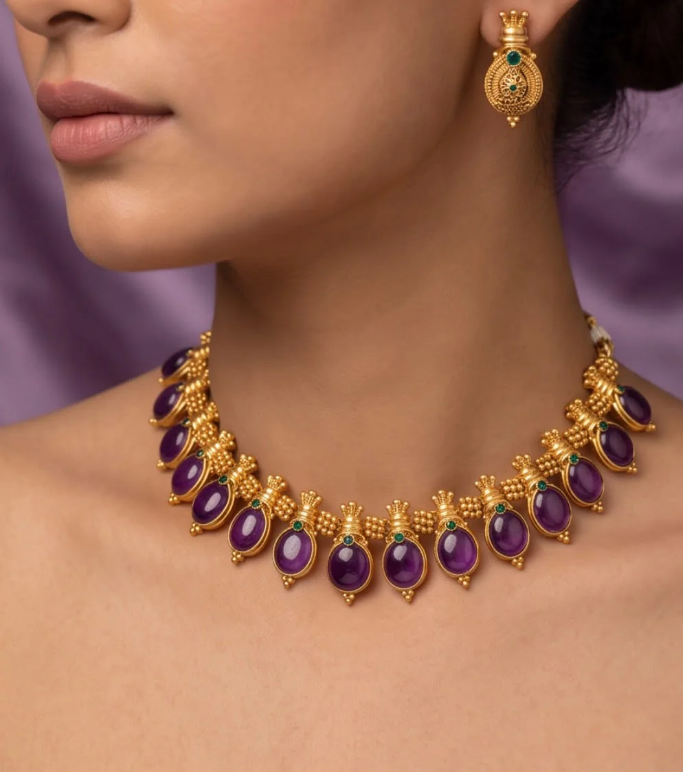 Necklace Purple